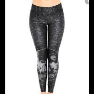 Terez Crystal Skull Legging Size Small